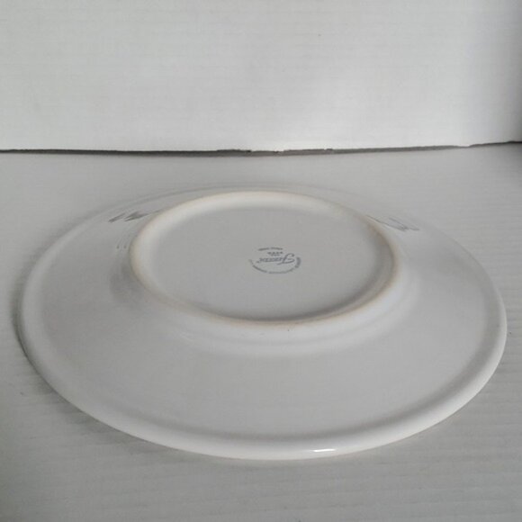 Fiestaware Fiesta Fall Leaves Acorn Ceramic 9" Luncheon Plate Classic Rim White - Picture 12 of 16